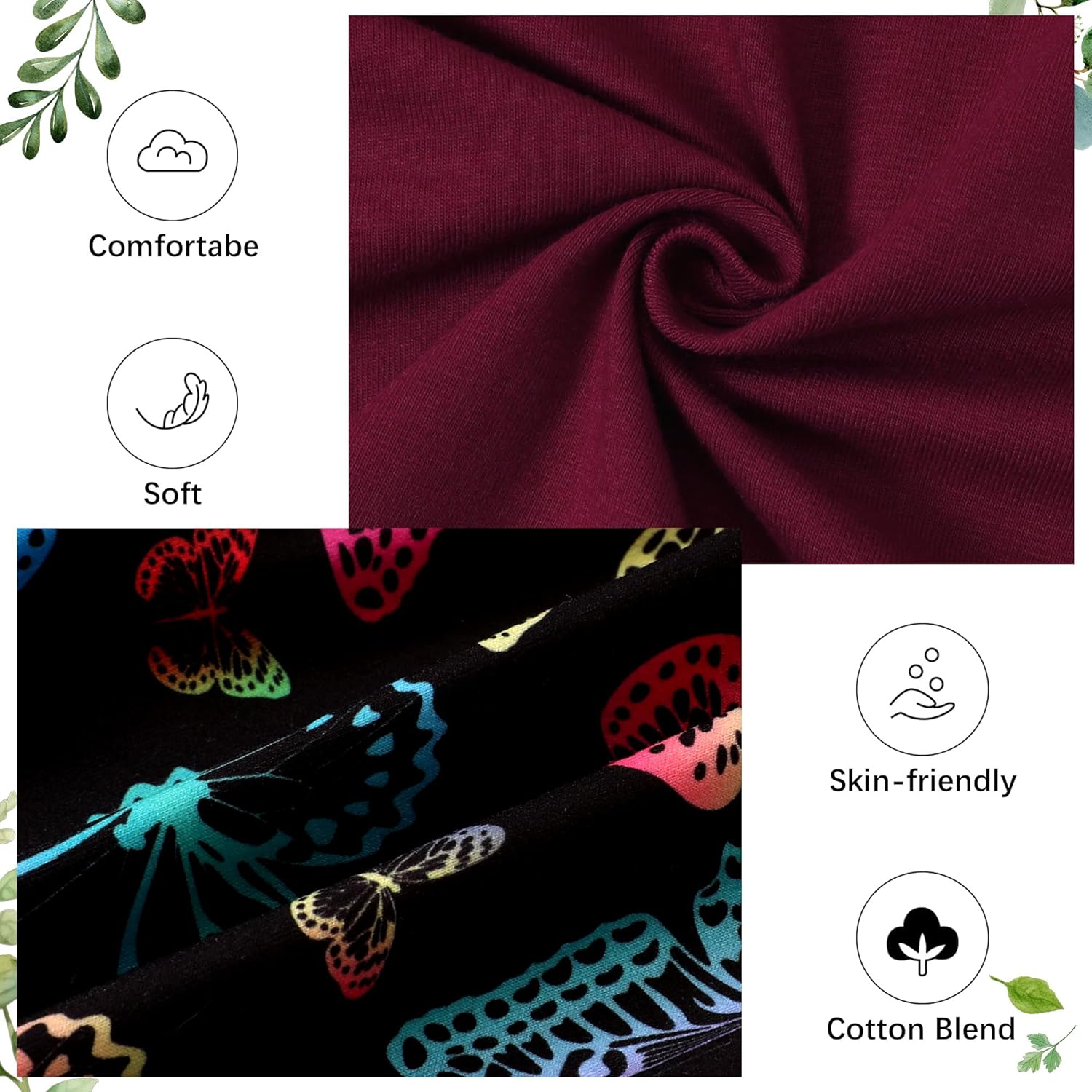 Coco&RARA Toddler Girl Clothes Long Sleeves Ruffle Print Top+Floral Pants+Headband 3Pcs Fall/Winter Outfits Set 18M-6T - Image 5