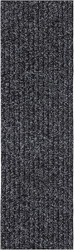 Miniatura 3 de Sweet Home Stores Peldaños antideslizantes de goma para interiores y exteriores, 8 x 30 pulgadas, sólidas para patio, garaje, entrada, paquete de 7,