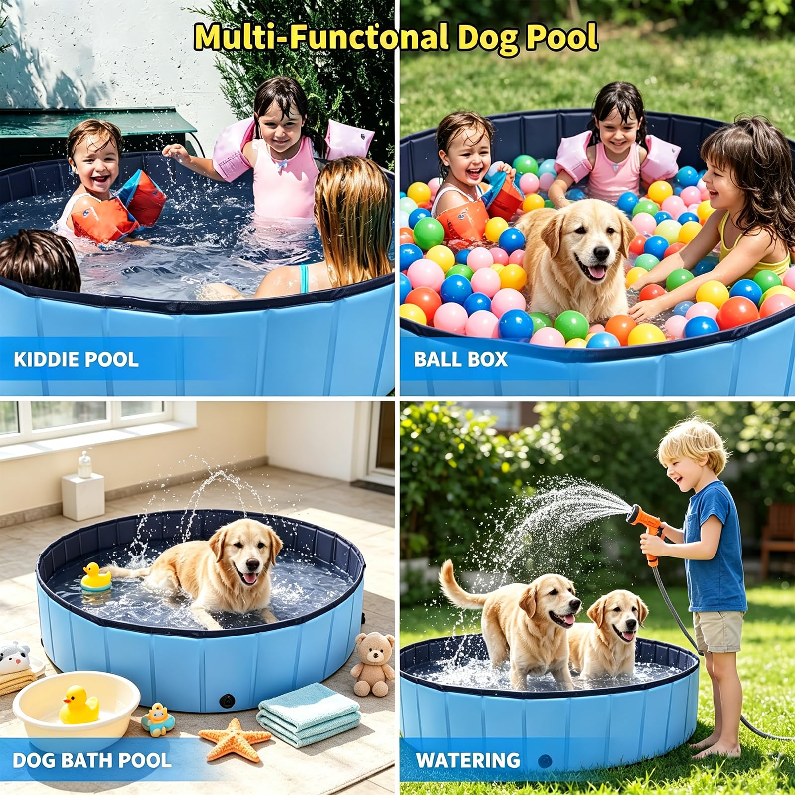 Piscine pour Chien, Piscine Chien Pliable PVC