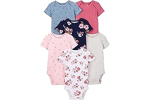 Baby Girls 6-Pack Short-Sleeve Bodysuit