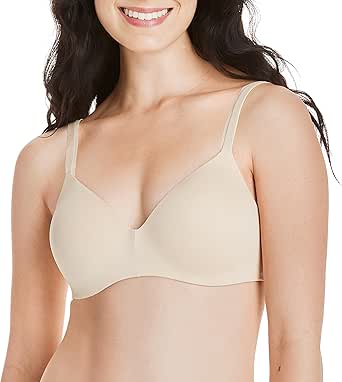Hanes womens Wireless Moisture-wicking T-shirt Bra, Wirefree Convertible T-shirt Bra