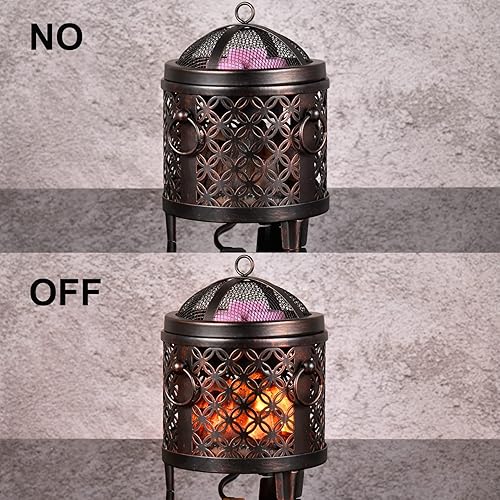 Miniatura 6 de Calentador de cera derretida, calentador de cera para chimenea 4 en 1, calentador de cera aromática para cubos de cera perfumada y tartas o aceites