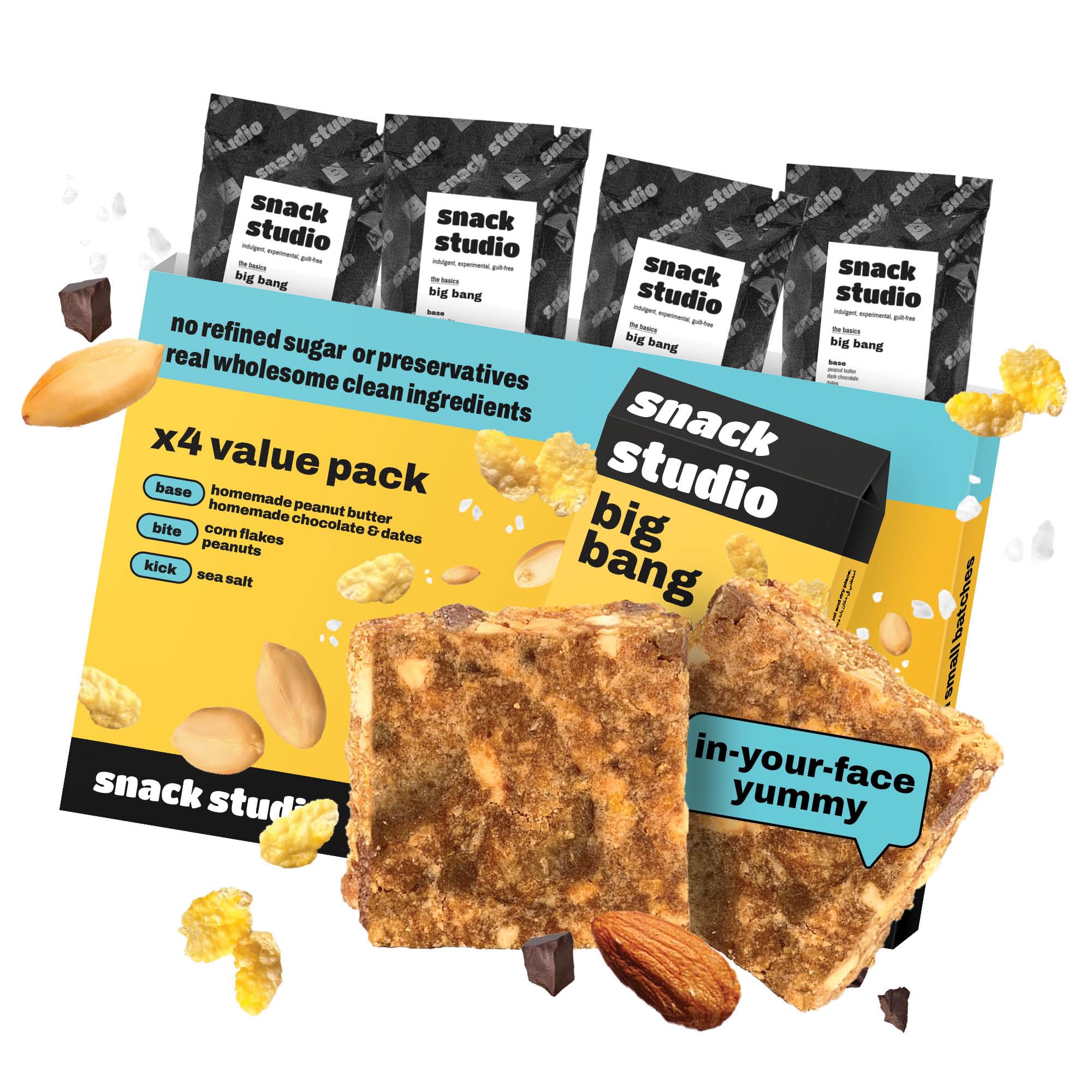 snack studioBig Bang Dab [healthy & natural bar] [40g x 4pack]