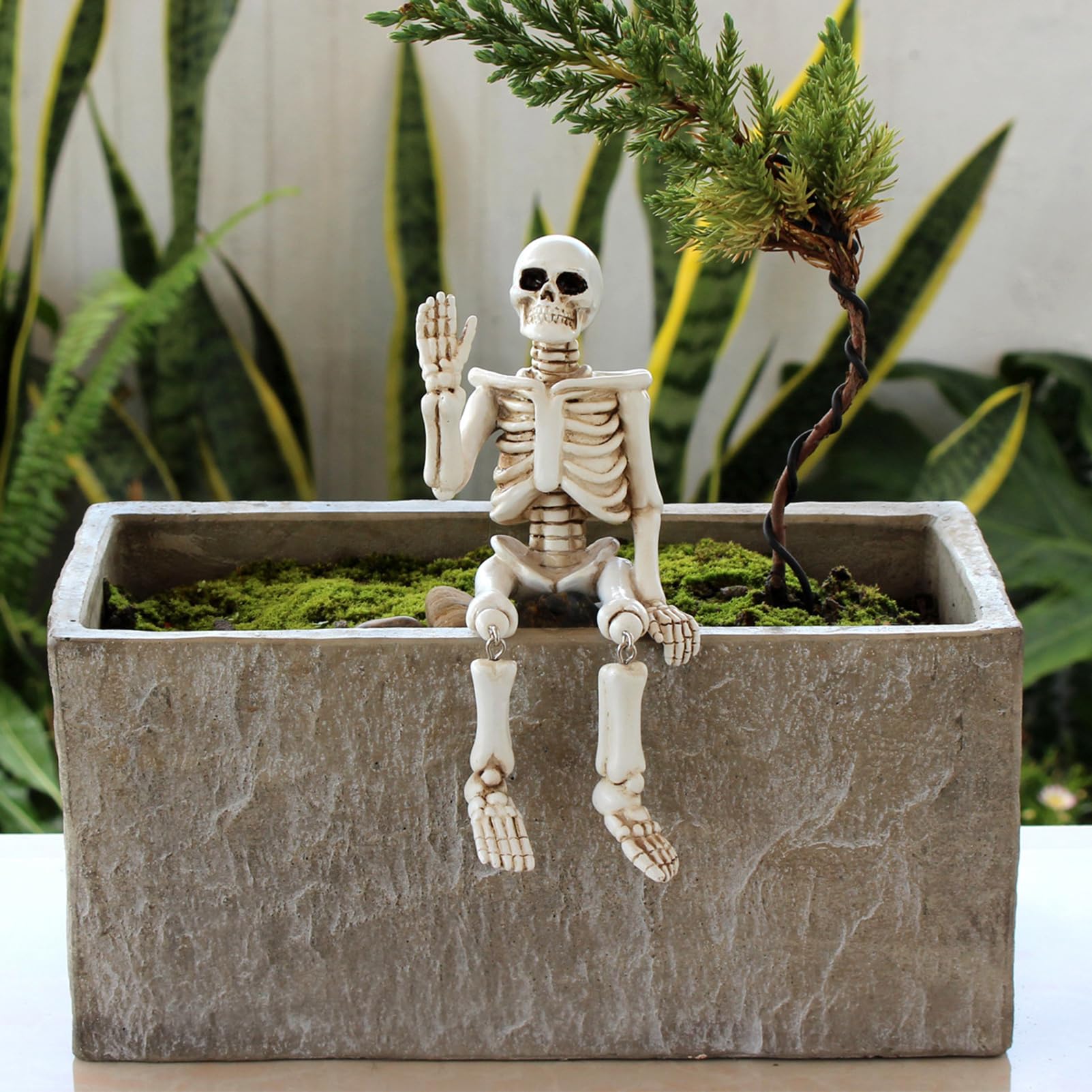 Citrouilles miniatures d'Halloween – Petite citrouille fantôme – Mini figurines en résine pour fête d'Halloween, décoration de table
