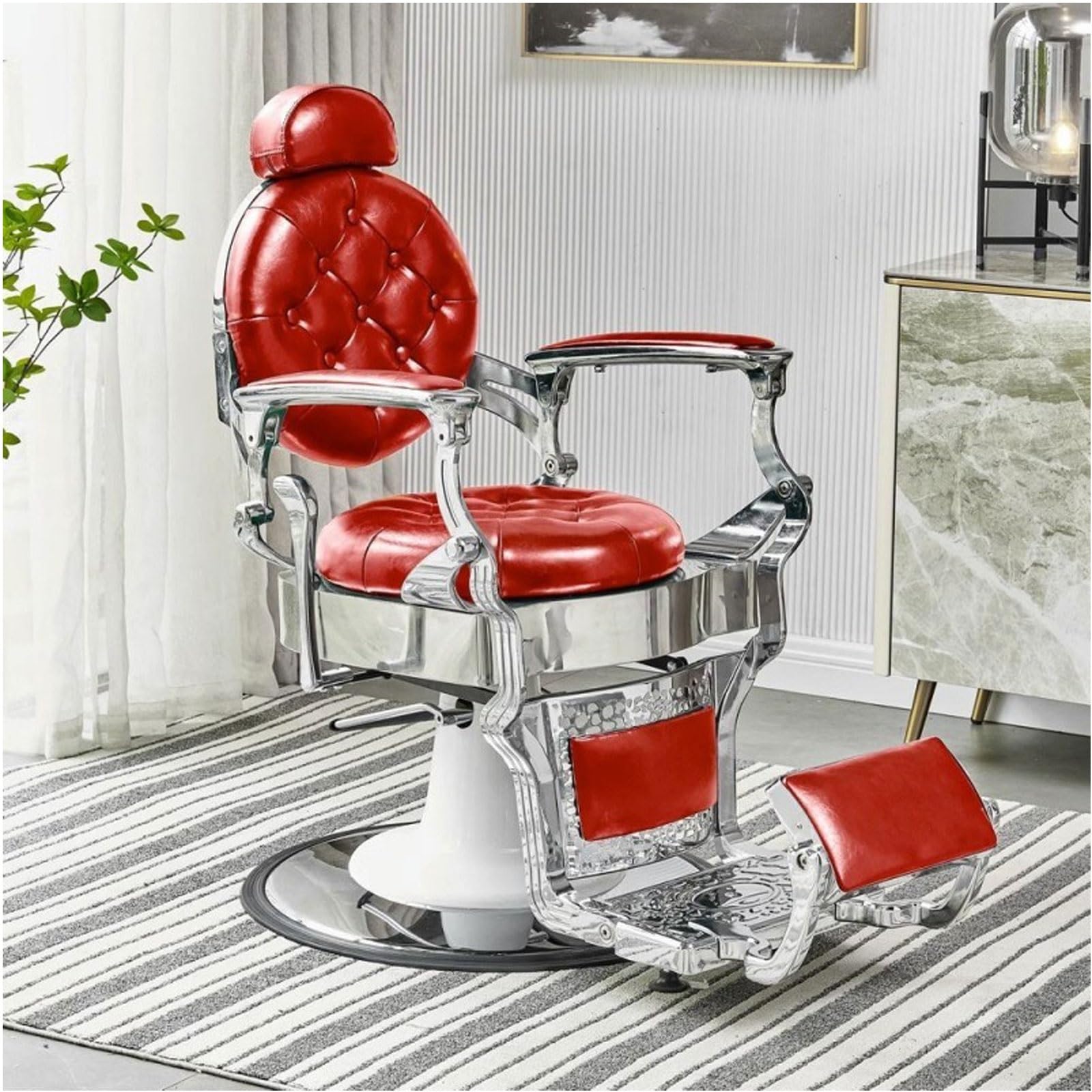 NINZER Barber Chair, Barber Chair, Heavy Duty with Hydraulic Tilt