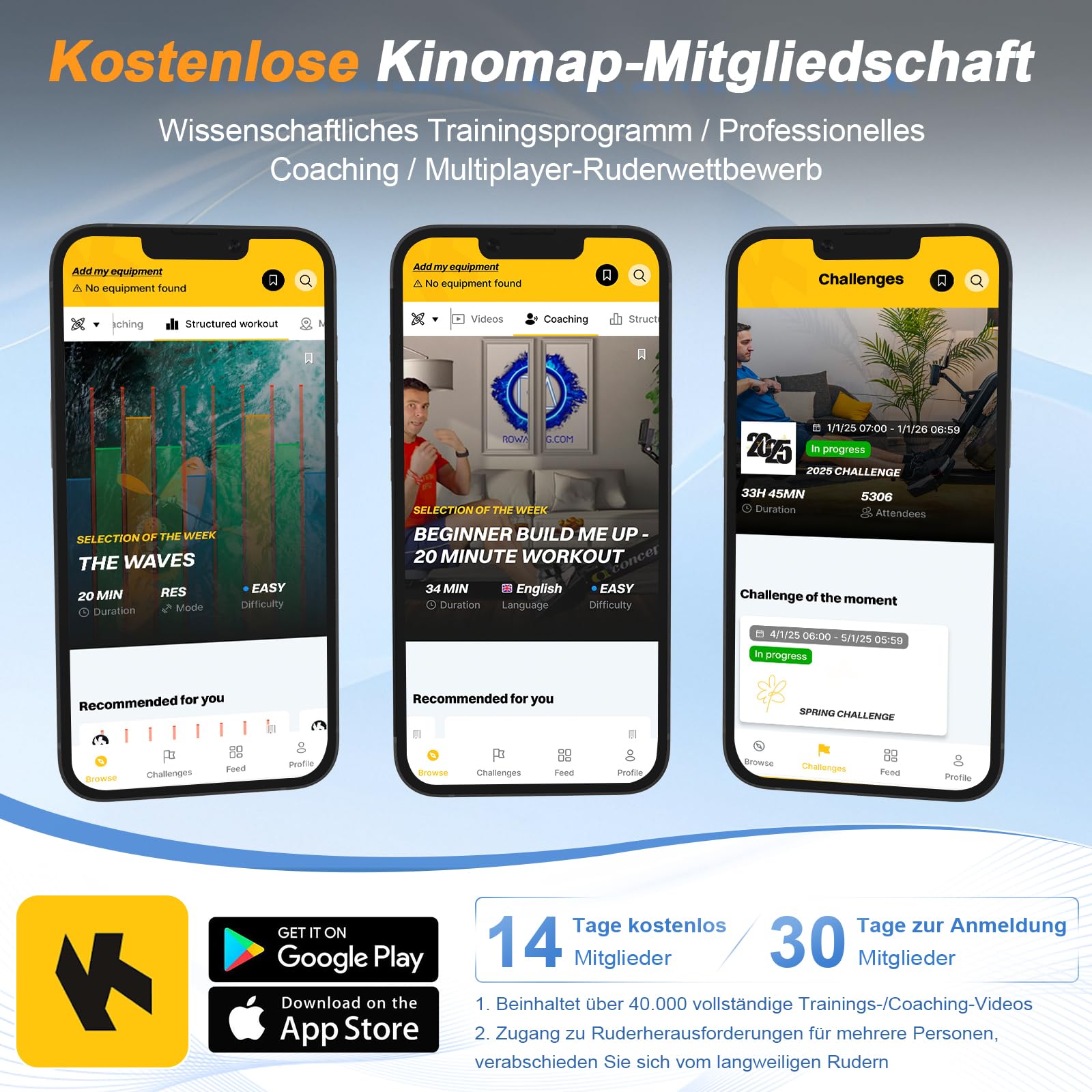 Neezee Rudergerät für zuhause, Rudergerät Wasser mit Professioneller Tablet-Halterung, Max 150kg Belastbar, Vertikale Lagerung, Einfache Bewegung