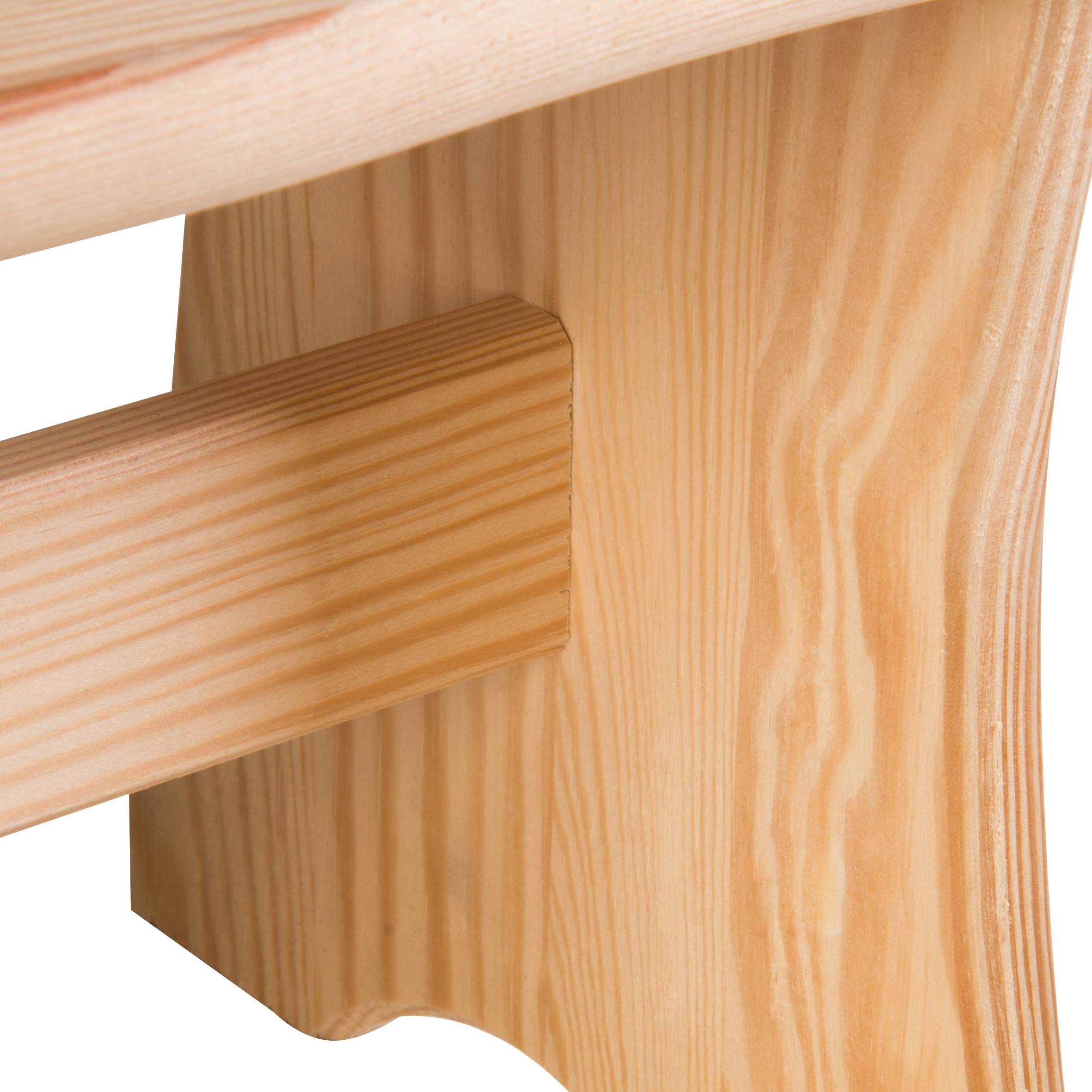 axentia 115924 Podnóżek z drewna FSC 100%, podnóżek w kolorze jasnobrązowym, ok. 40 x 22 x 20 cm