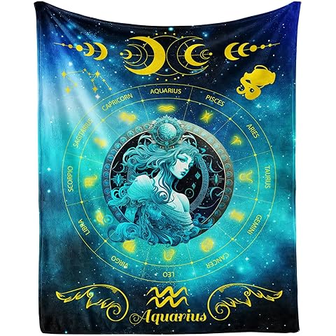 Aquarius Zodiac Blanket, 60