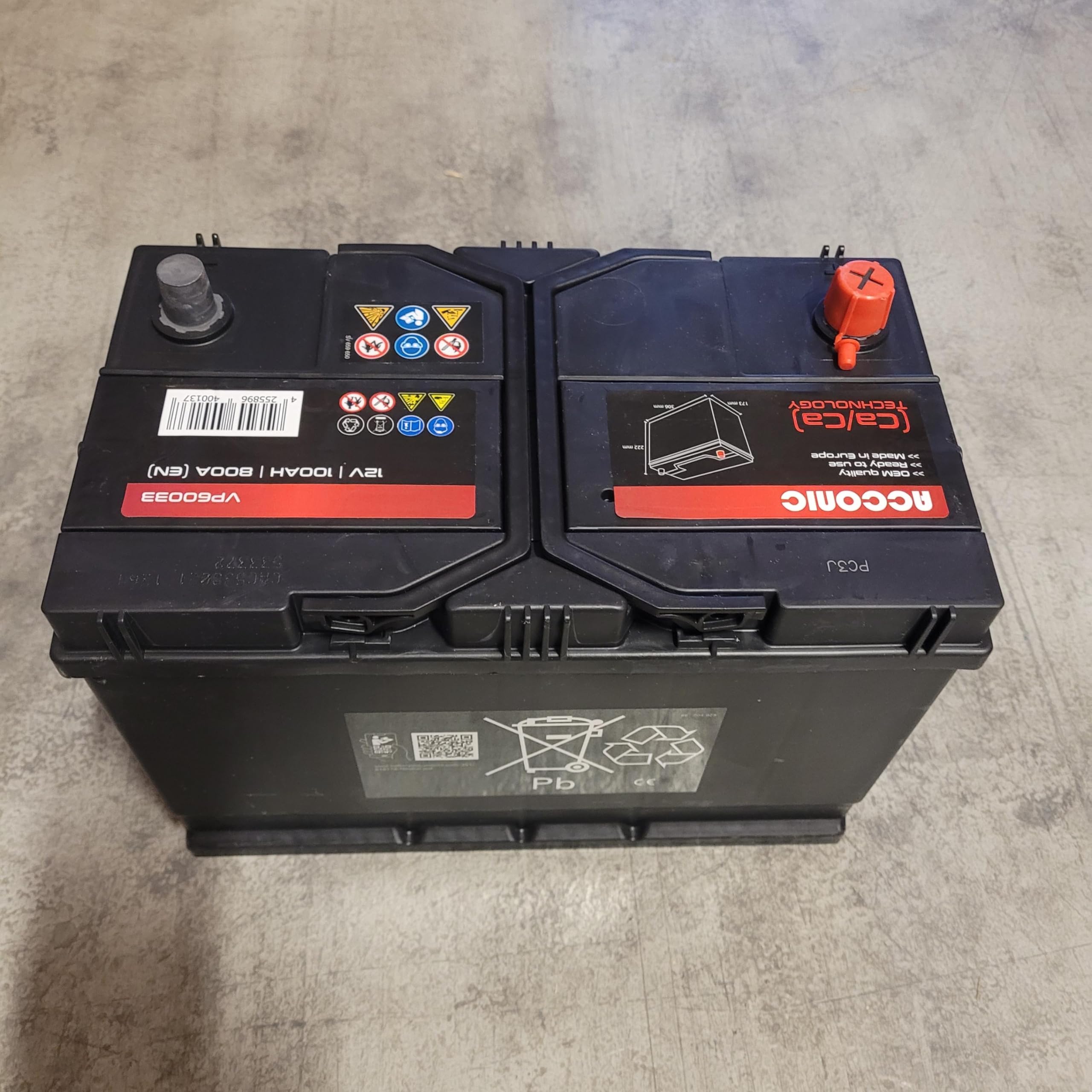 VP60033 Performance 100Ah Autobatterie ASIA ersetzt 95Ah (Pluspol Links)