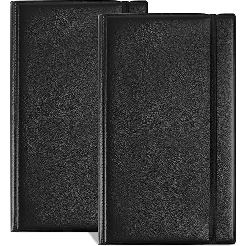 2 Pack Business Card Organizer, 180 Cards Business Cards Holder, Business Card Book, Credit Card Organizer for Men & Women