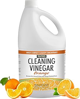 Harris Cleaning Vinegar, Orange, 128 Fl Oz, All Purpose Household Surface Cleaner