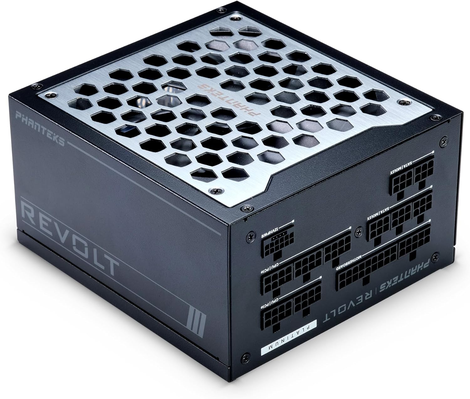 Phanteks (PH-P1000PR_BK01C) Revolt 1000W 80PLUS Platinum, ATX 3.0, PCIe 5.0, Fully Modular, Cable-Less, Power Supply Unit Only (Cables Sold Separately), Black