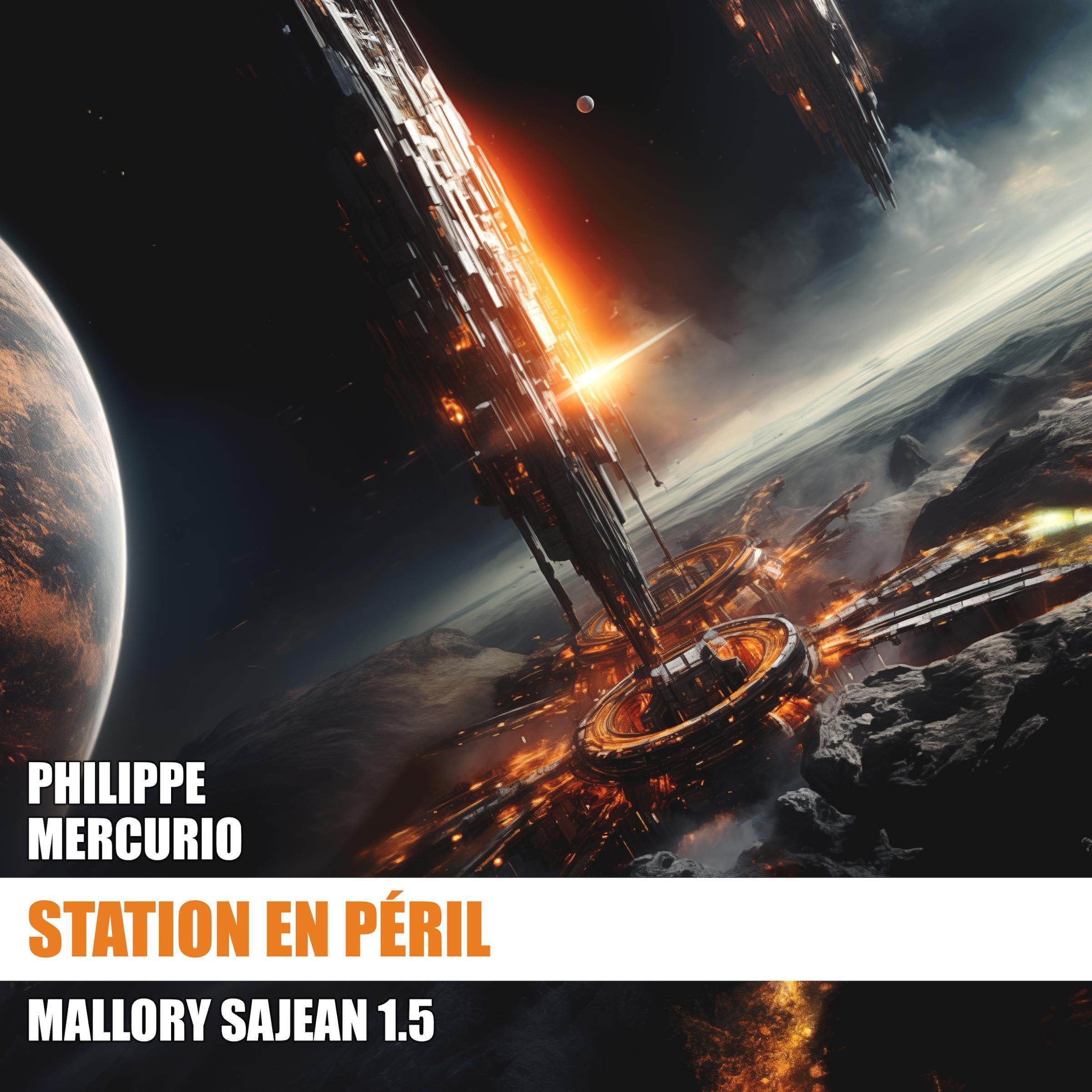 Cover art for Station en Péril: Space Opera Et Action - Mallory Sajean 1.5 [Station in Peril: Space Opera And Action - Mallory Sajean]