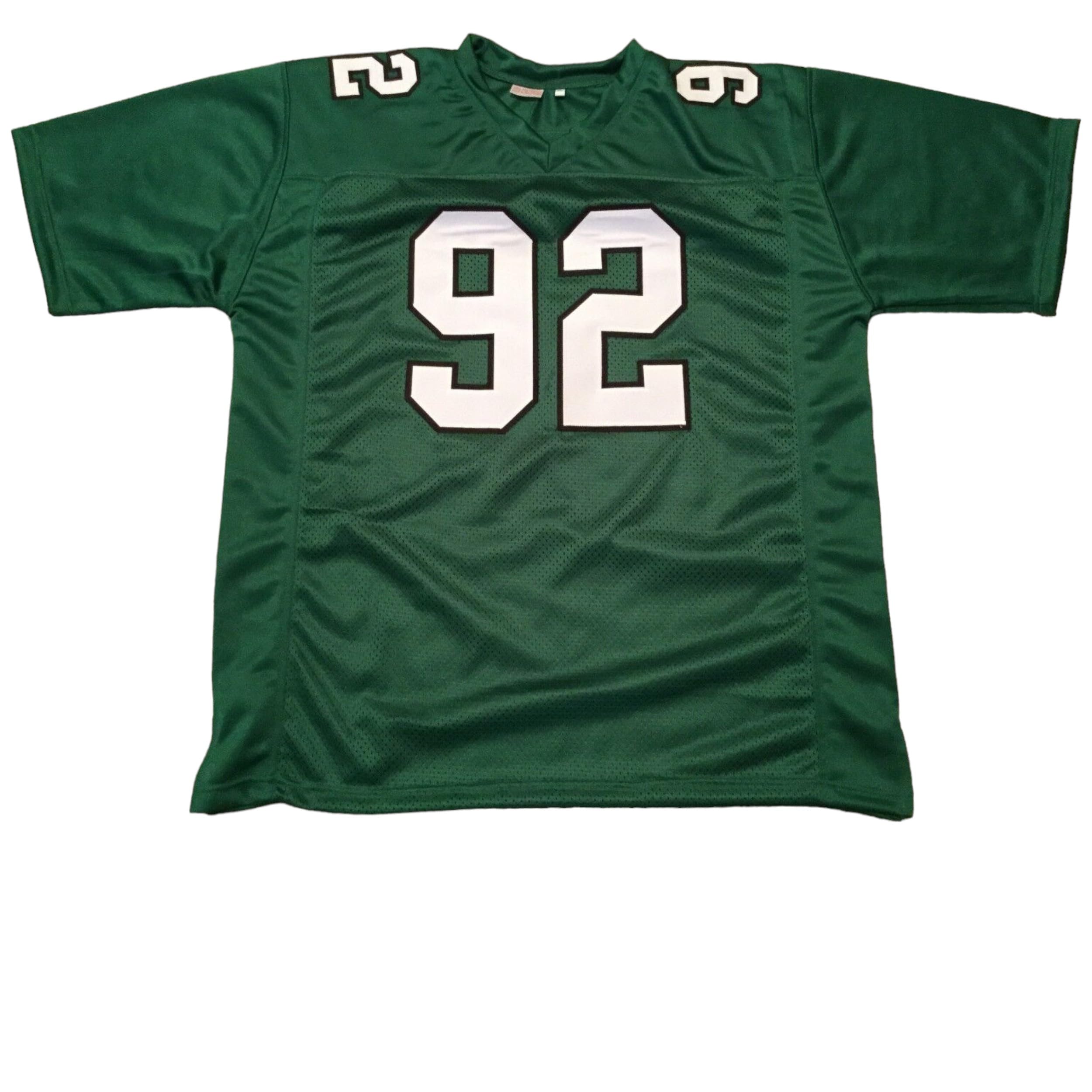 Generic Reggie White Philly Green Jersey Stitched Custom Football New No Brand/Logos (US, Alpha, Medium, Regular, Regular, Green)