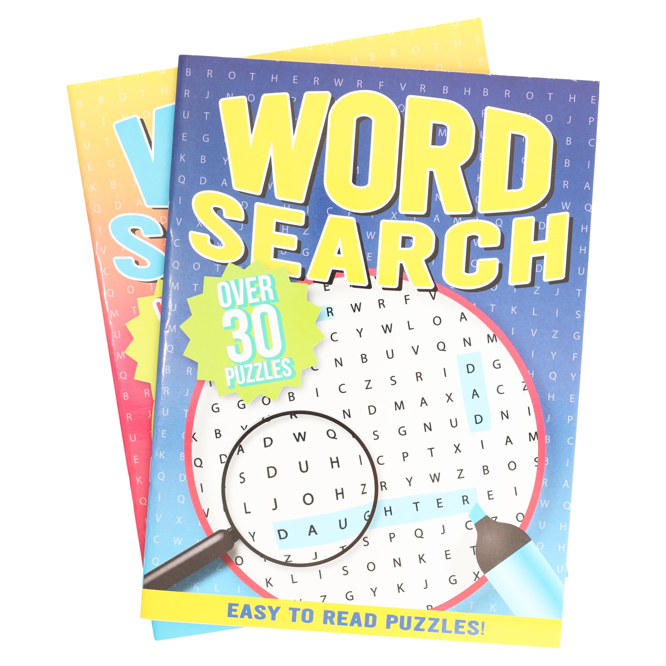Large Print Word Search Books 60 Puzzles Set of 2 (200 Pages Each)