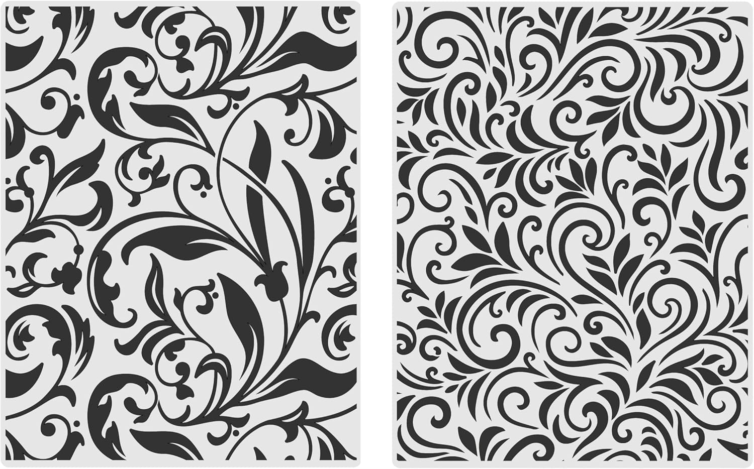 Recollections Flourish Embossing Folders Set, 12 Pack