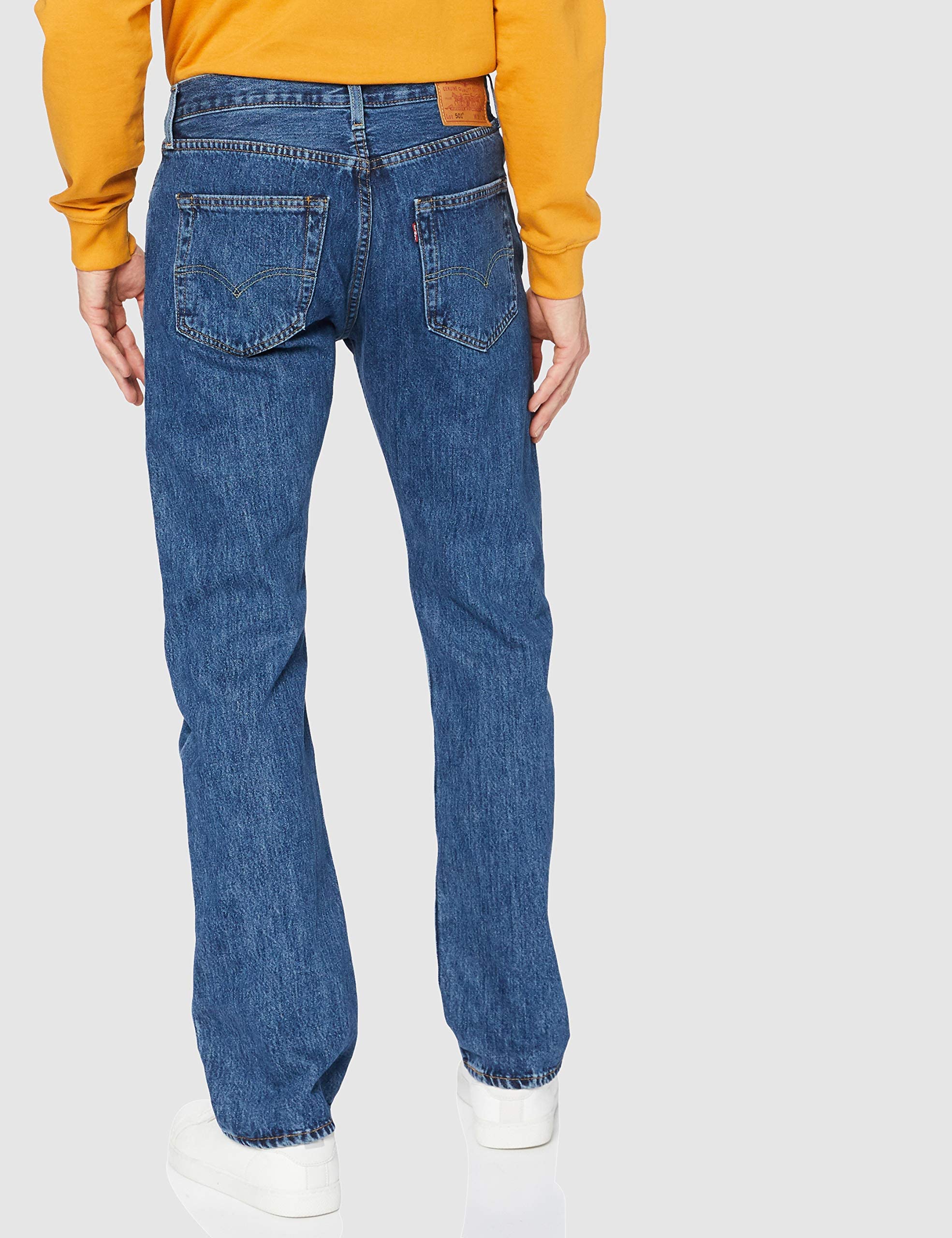 Levi's Hombre 501 Original Fit Vaqueros, Stonewash, 32W / 30L