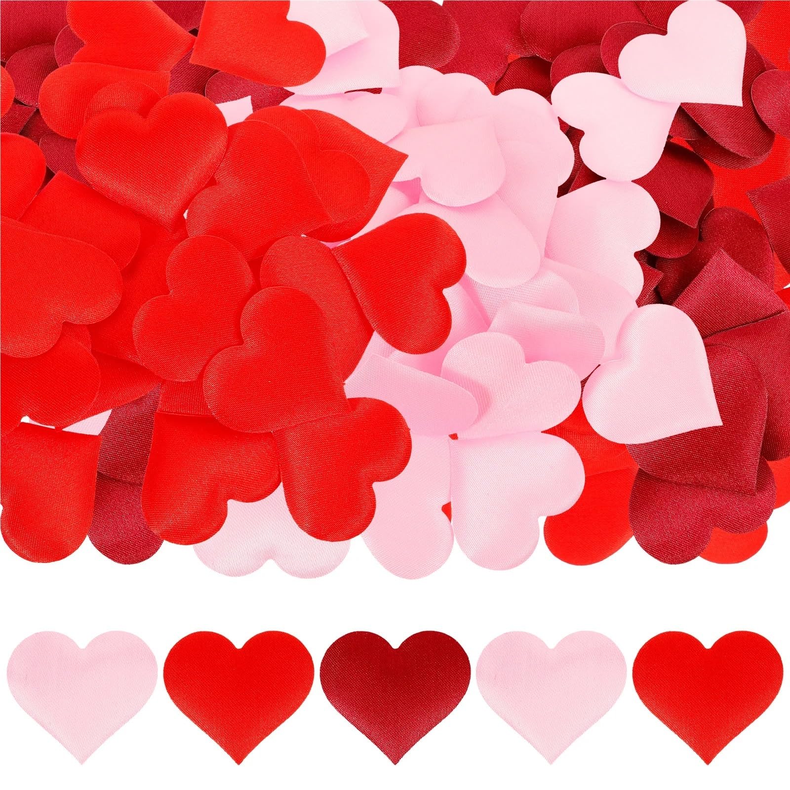 Coriandoli Petali Spugna a Forma di Cuore Multicolor 1800pz 3,5x3,2x0,1cm