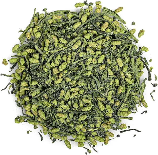 Moya Matcha Bio Iri Genmaicha Grüntee lose Blätter 100g mit Reis und Matcha