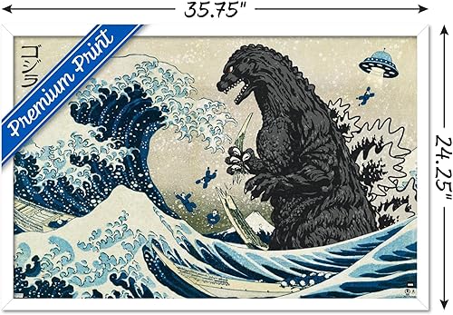 Miniatura 3 de Trends International Godzilla - Great Wave Wall Poster
