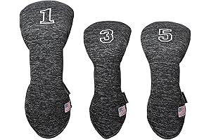 Golf 3 and 5 Wood Headcovers - Protective Memory Foam Covers for...