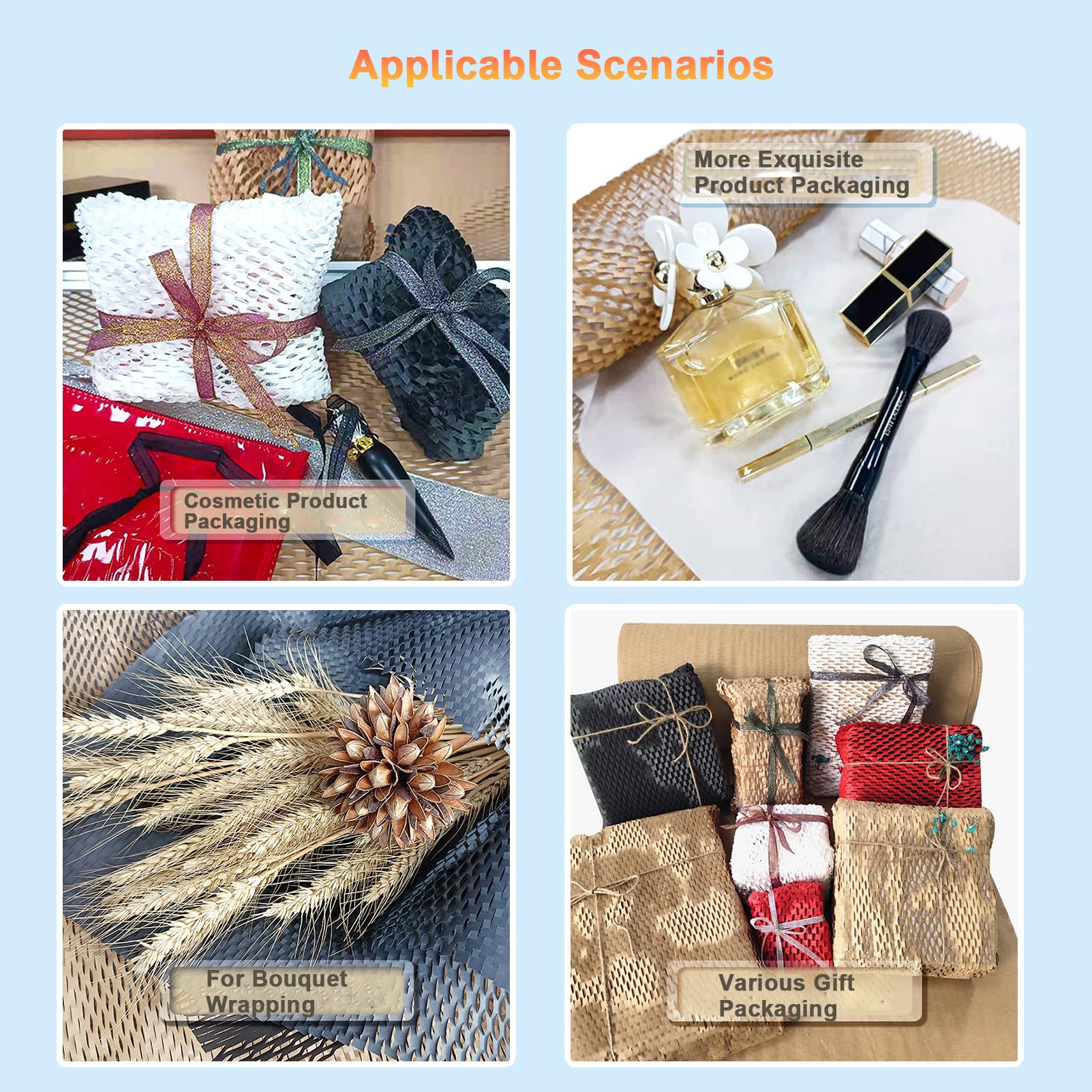 Dispenser per rotoli di carta a nido d'ape, macchina avvolgitrice manuale per piccole imprese, migliora l'efficienza dell'imballaggio con un facile utilizzo e un dimensionamento coerente