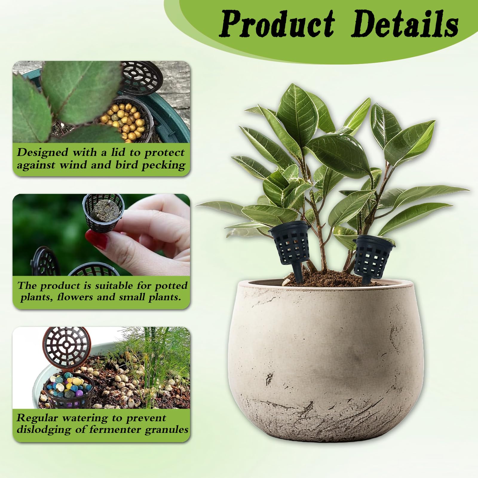 Canasta de Fertilizante para Bonsáis y Orquídeas – Fertilizante de Lenta Liberación para Abono de Plantas, Ideal para Jardineros y Bonsáis