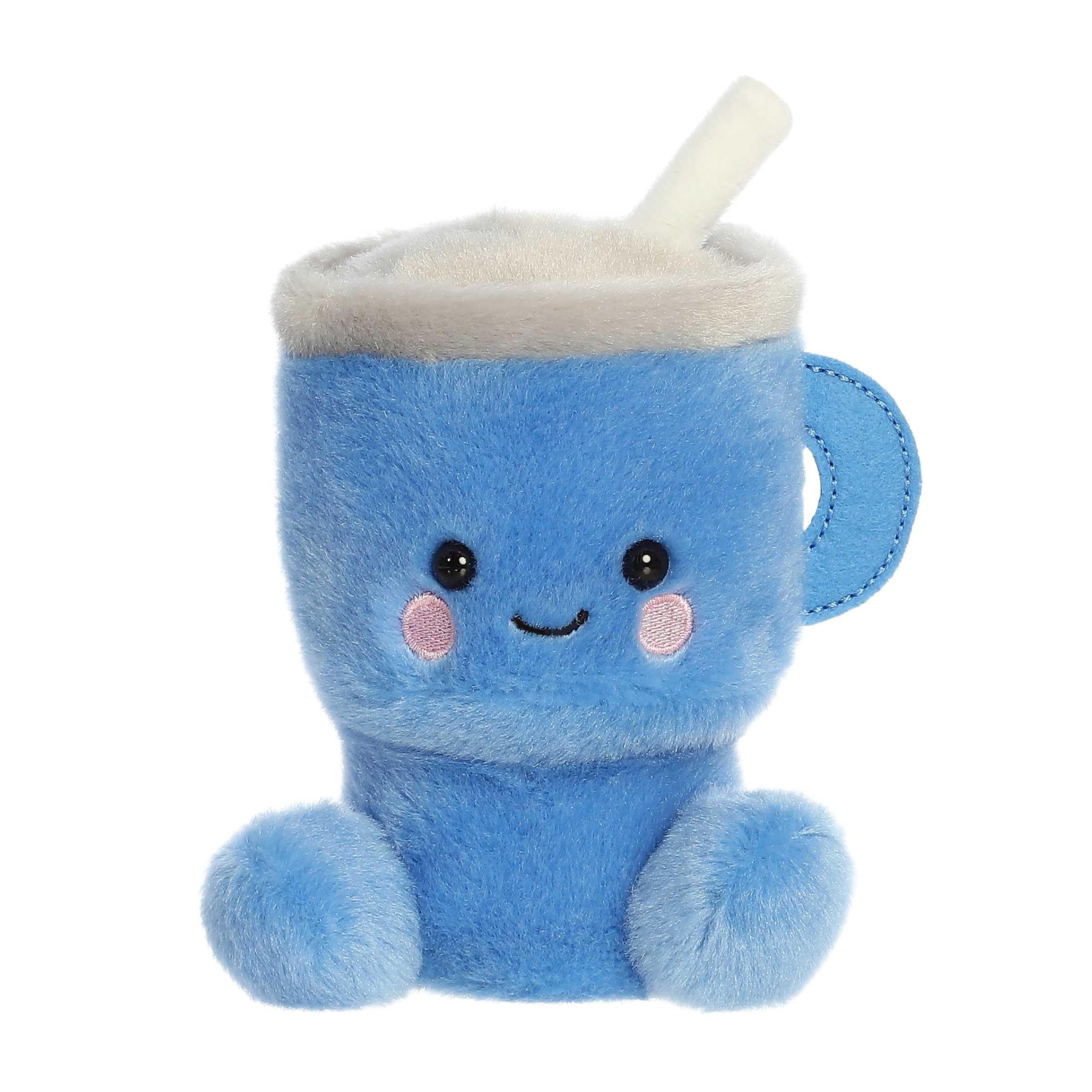 AuroraAdorable Palm Pals™ Cliff Travel Cup™ Stuffed Animal - Pocket-Sized Play - Collectable Fun - Blue 5 Inches