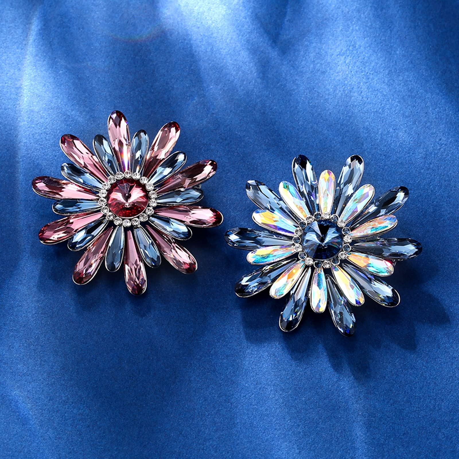 Broche para Mujer, joyería Elegante, Broche de Flores, Fiesta navideña, Cristal de imitación, Temperamento de señora, Ramillete, suéter, Chal, alfileres, Regalo de cumpleaños para Esposa, broches