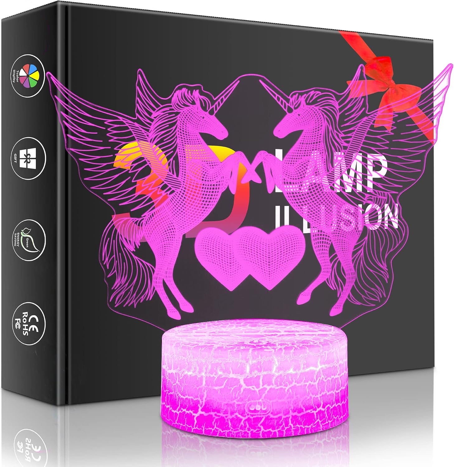 Palawell Unicorn Lamp Unicorns Gifts for Girls，Unicorn Night Light 16 Color Change Remote Control &Touch Control As Girls Christmas Gift Brithday Gift Or Other Holiaday Gift