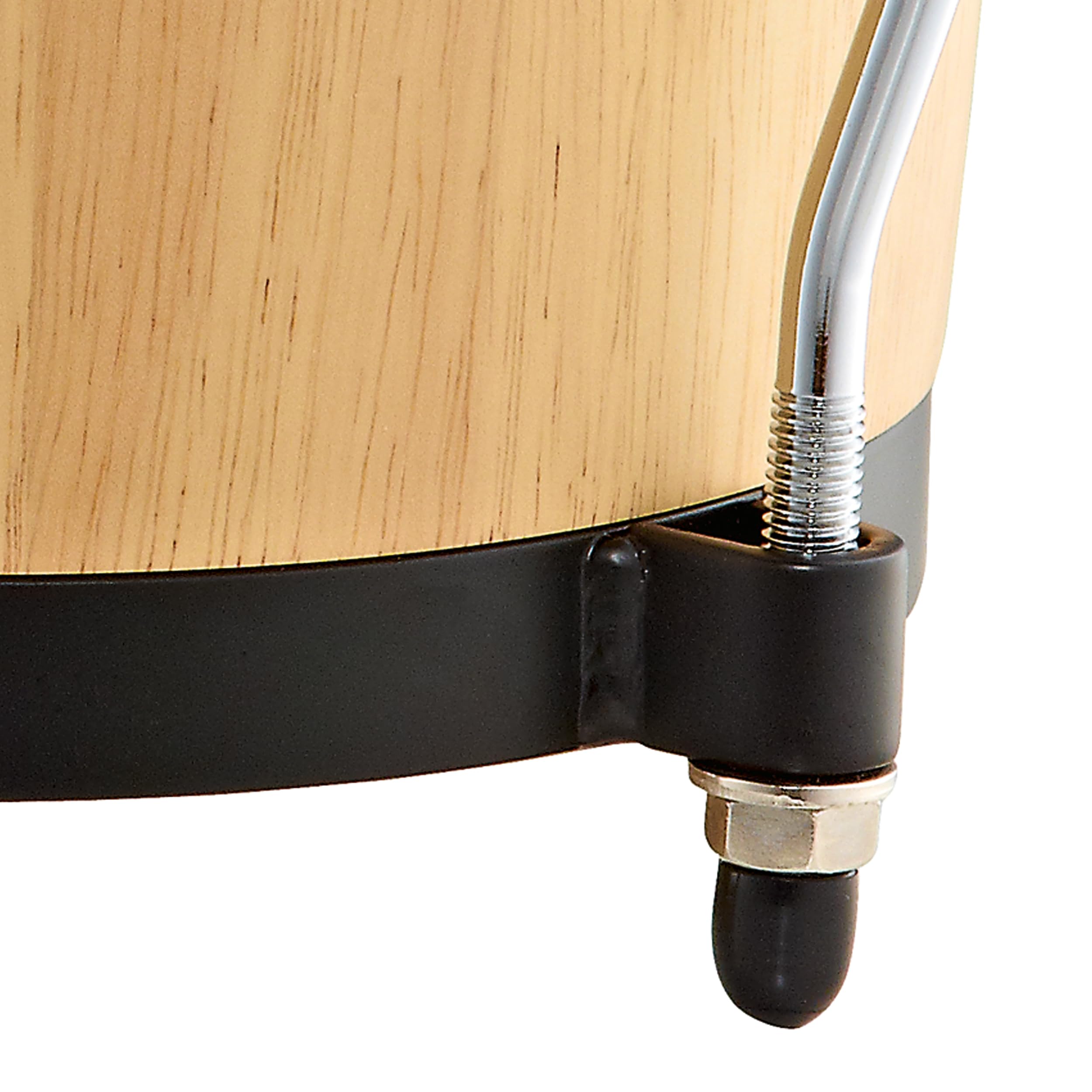 Nino Percussion NINO3NT-BK Bonghi, Legno, Coppia, Natural/Nero