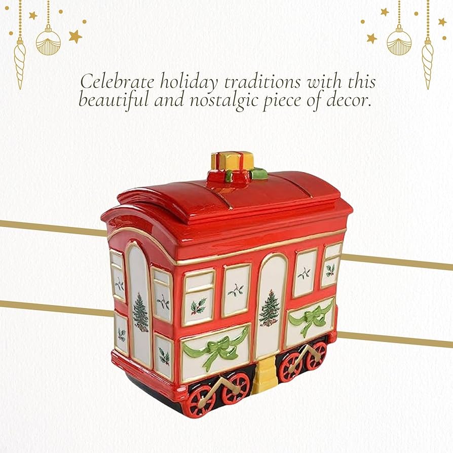 Amazon.com - Spode Christmas Tree Cookie Jar with Lid, 8.5
