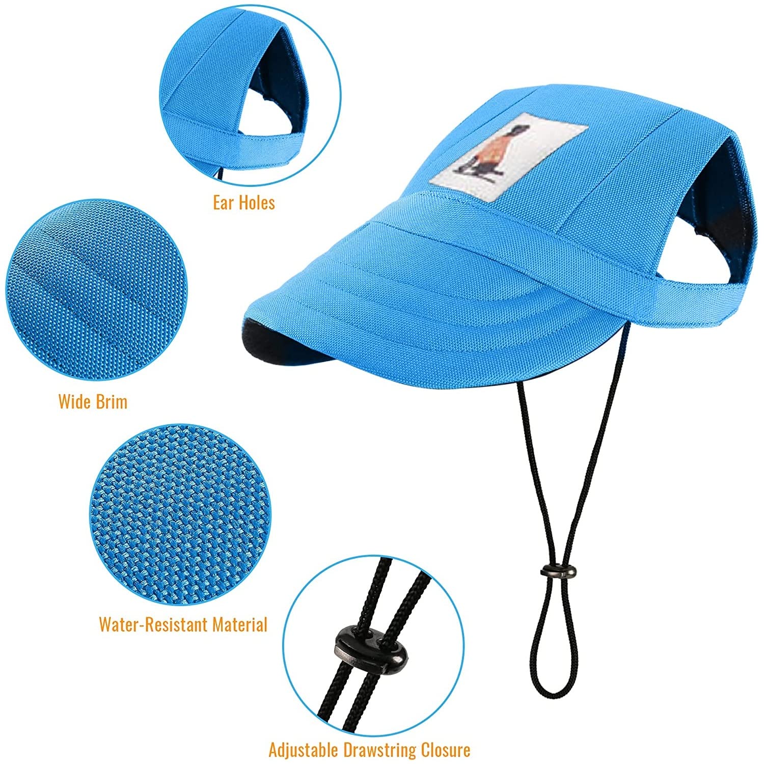 Amazon.com : Small Dog Hat Baseball Cap Sun Hat with Ear 