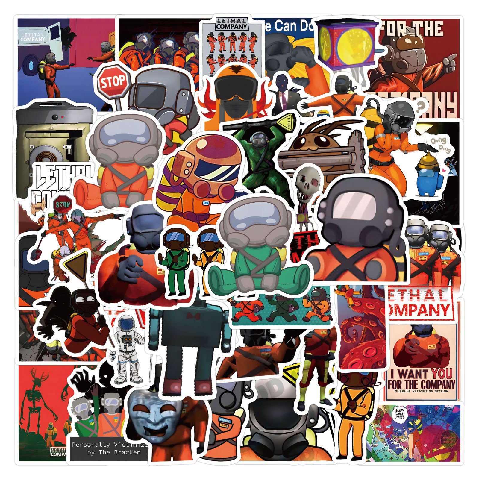Lethal Company Stickers 50 Pack Laptop Stickers,Game Vinyl Waterproof  Stickers for Water Bottles Skateboard Scrapbook Bike  Computer,Phone,-Graffiti Stickers Pack for Teens Girls Kids Adults :  Amazon.ca: Electronics