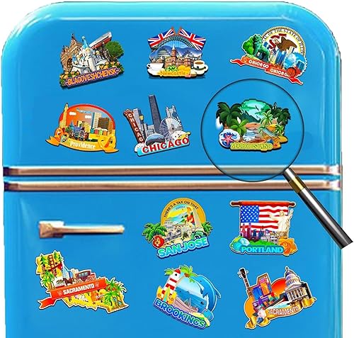 Miniatura 4 de Marco Island Florida USA imán de madera para nevera, monumentos 3D, recuerdos coleccionables, decoración hecha a mano -2689