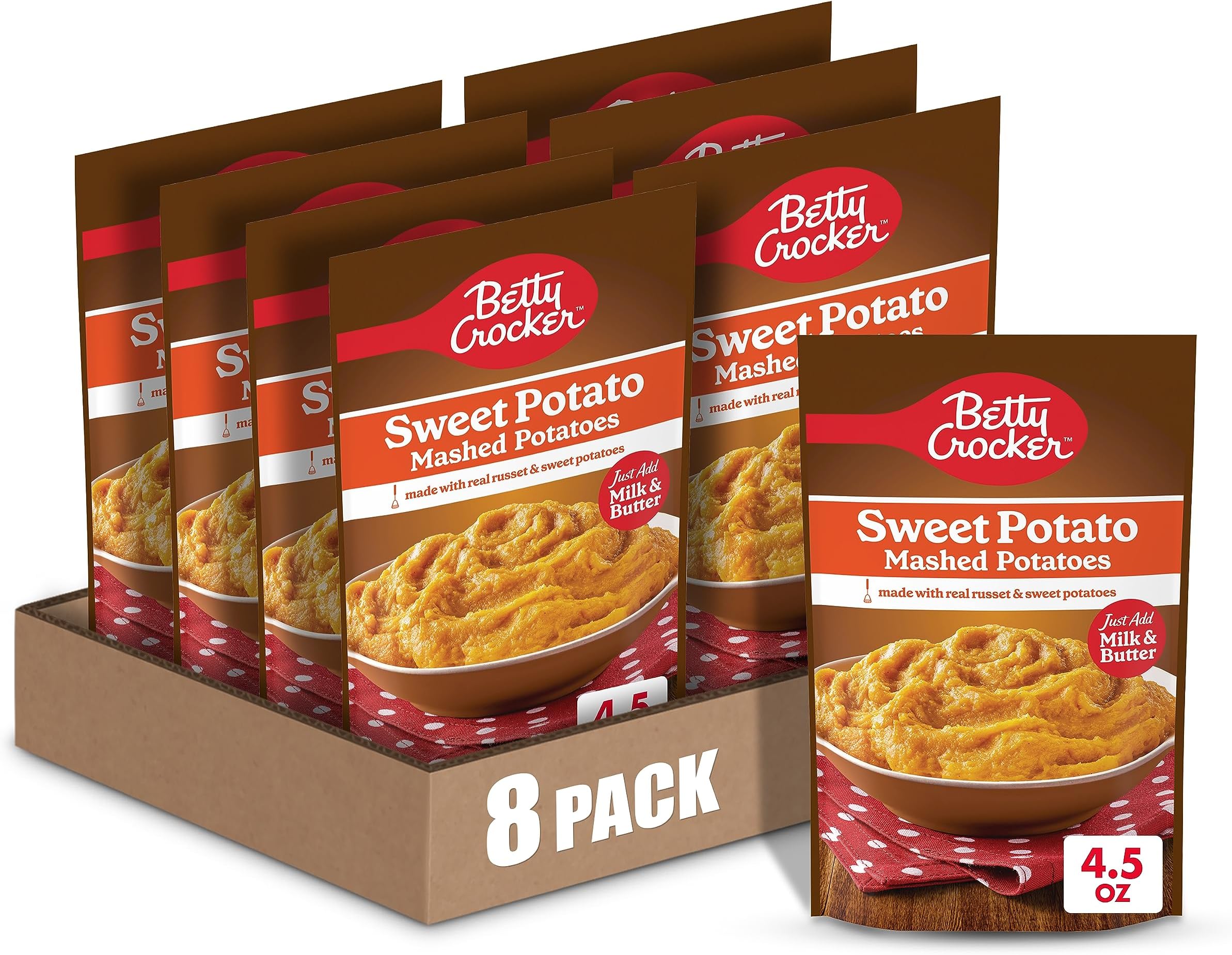 Sweet Potato Mashed Potatoes, 4.5 oz. (Pack of 8)