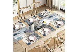 Emvency Farmhouse Table Runner with Matching Placemats