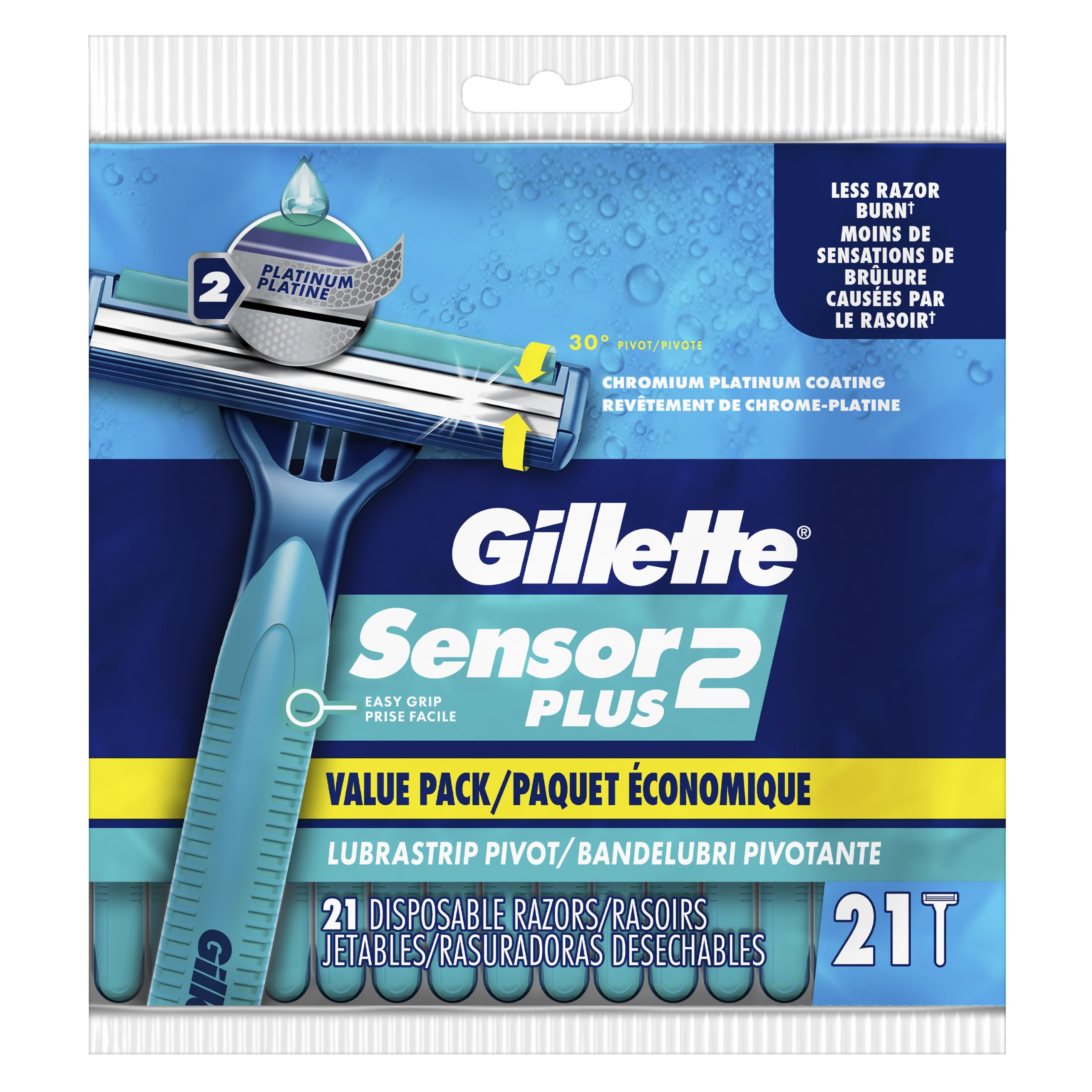 Gillette Sensor2 Plus Razor - 21 Blades -2 Gillette Sensor2 Plus Razor - 21 Blades -2