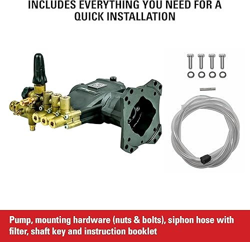 Miniatura 5 de AAA 90030 Triplex - émbolo de presión horizontal arandela de repuesto de la bomba 9.6GA12 3200PSI  2.8GPM con cabeza de latón y tecnología Powerboost