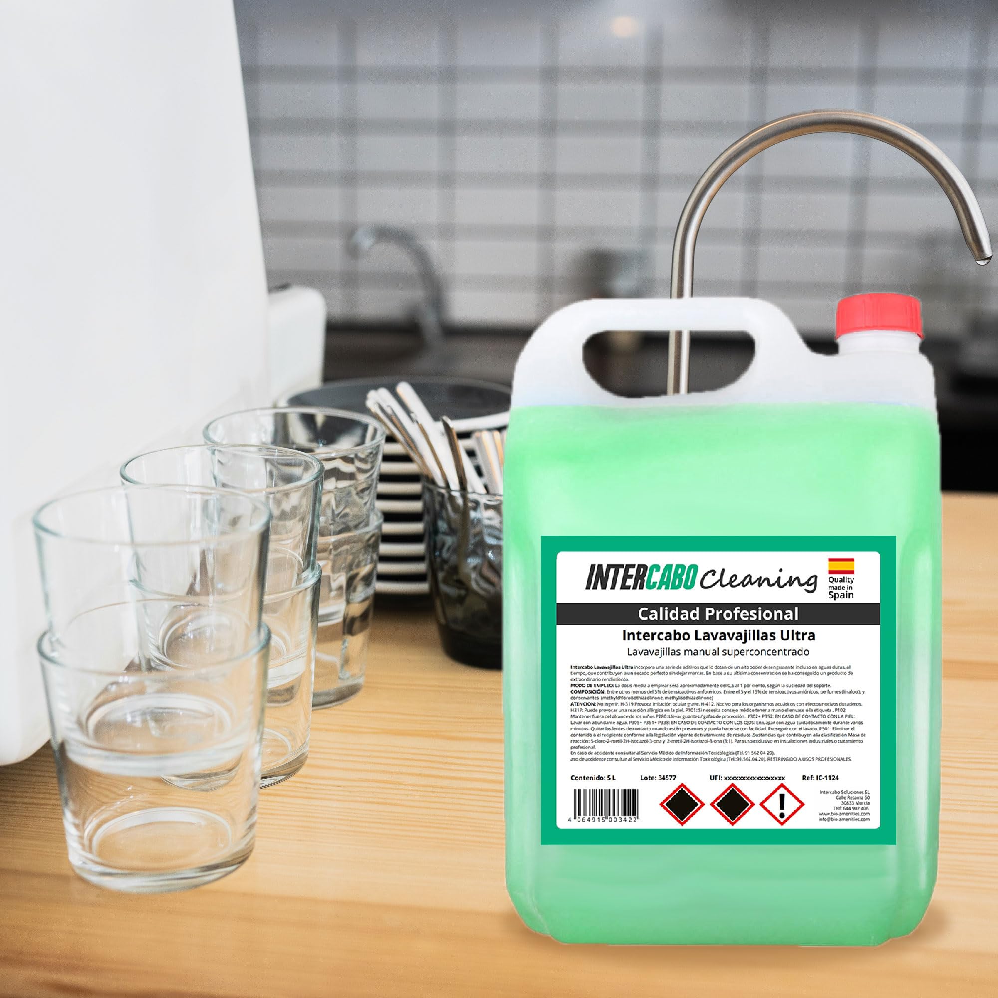 Cleaning Lavastoviglie Manuale Superconcentrato – Confezione da 4 Taniche da 5 Litri, Detersivo Piatti Sgrassante, Pulizia Profonda, Uso Quotidiano, Formato Conveniente