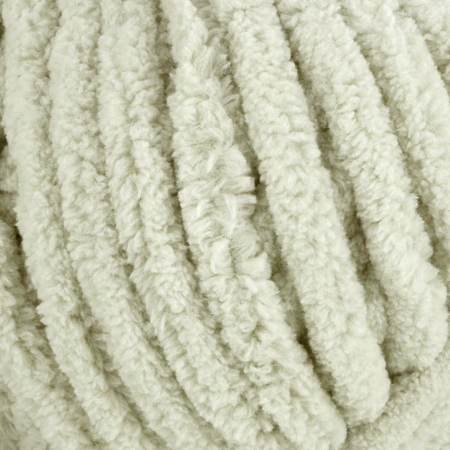 Loops & Threads Cuddly Chenille Eco Yarn - Yarn for Knitting, Crochet, Weaving, and Arts & Crafts - Gray, Polyester, 10.5 oz