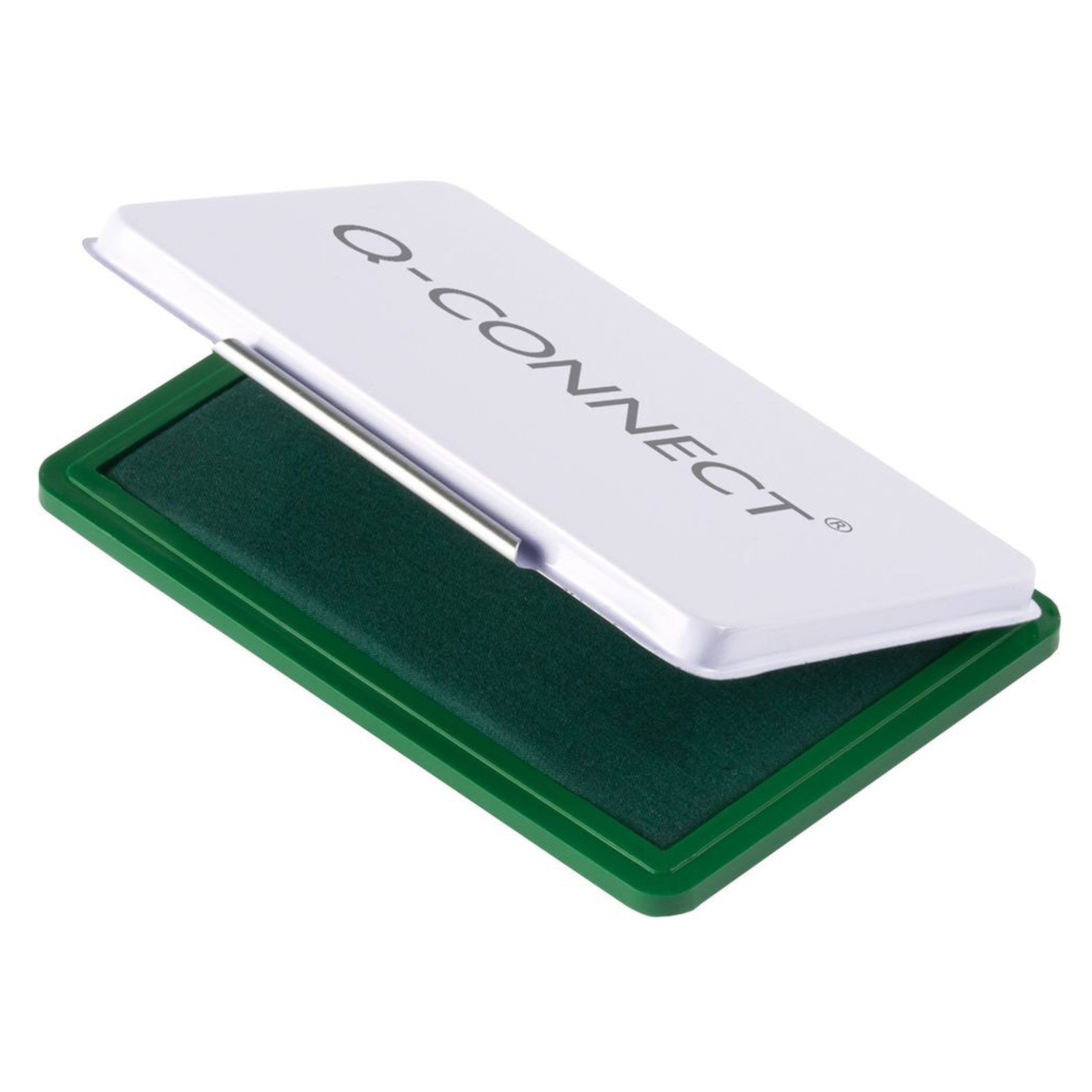 Q-Connect KF25210 Metal Stamp Pad Size 2 - Green