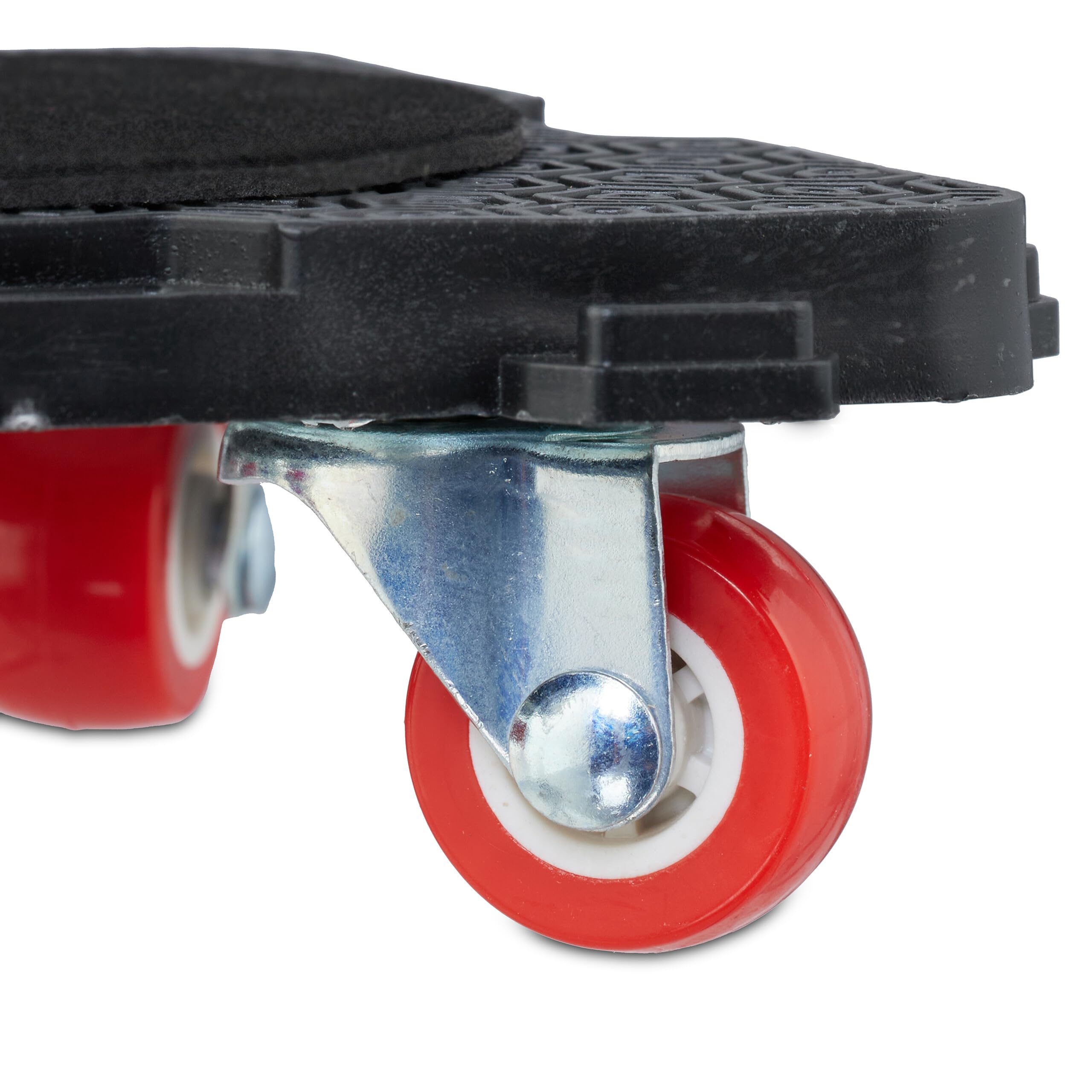 Relaxdays Kit de déplace Meuble Lourd, avec Levage et roulettes, jusqu'à 300 kg, 4 Embouts, Patins glisseurs, Noir/Rouge