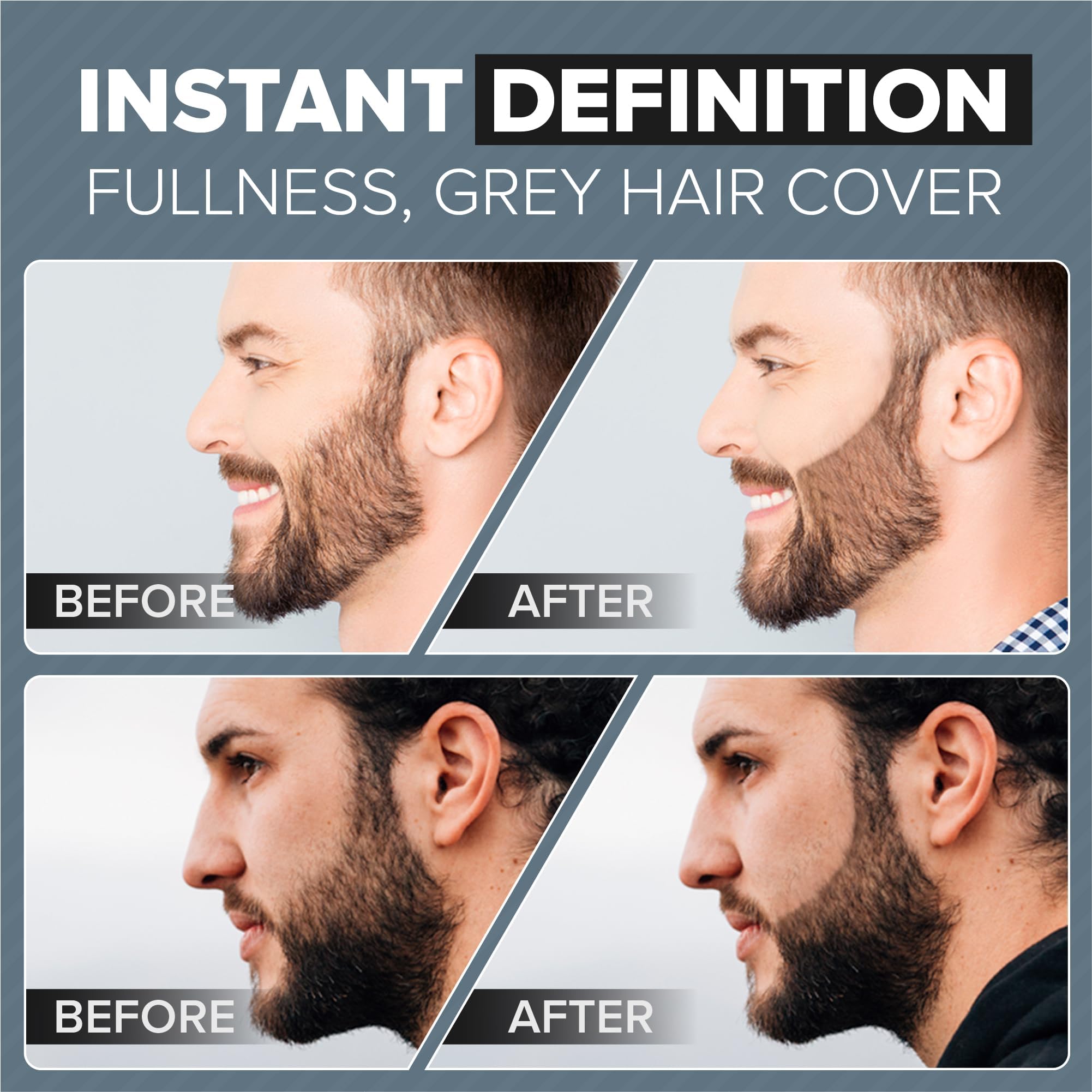 VOID Homme Matita Barba Uomo (Nero) Impermeabile, di Riempimento e Naturale. Ritocco Barba, Beard Pencil Filler