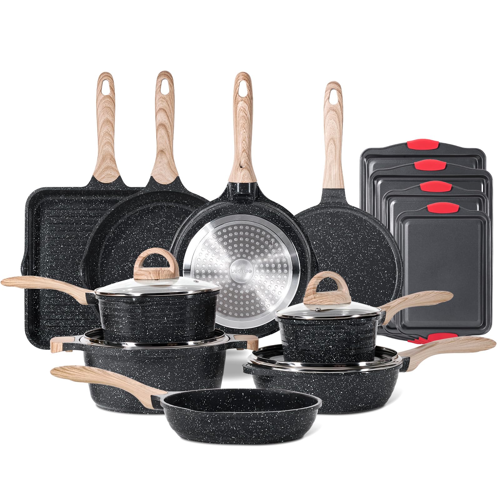 JEETEE Pots and Pans Set Non Stick 23pcs, Healthy Kitchen Cookware Sets — Amazon image 12
