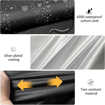 COSHNIBI Utility Cart Cover,Dustproof Cover for Rolling Cart with Storage Bag,Waterproof & Dustproof, Fits Size 17 L x 13 W x 31 H,Black (Only Cover)