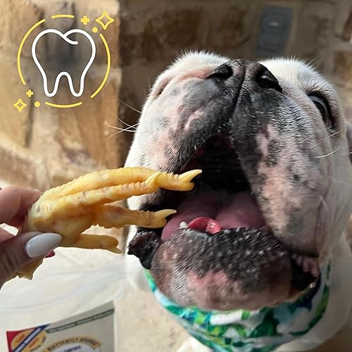 Miniatura 6 de Green Butterfly Chicken Feet - Golosinas para perros, 100% naturales, de un solo ingrediente, masticables dentales para perros, hechos en Estados