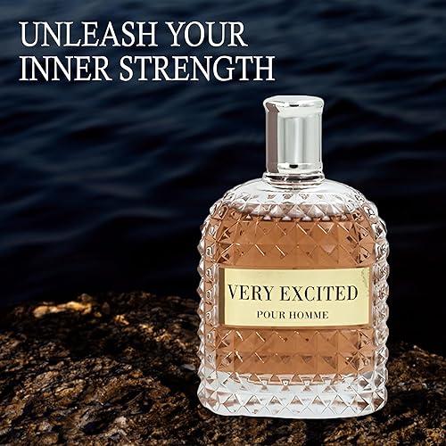 Vista 163 de Paquete de 3 perfumes de colonia azul para hombre, serie Eau de Parfume en espray con aroma floral amaderado y afrutado, set de regalo de perfume