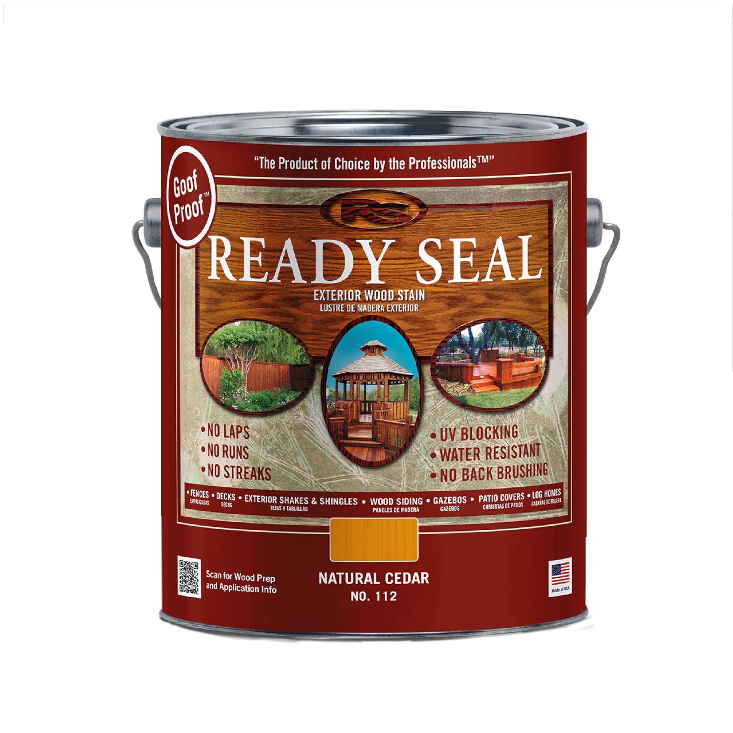 Ready Seal Exterior Wood Stain and Sealer - Natural Cedar, 1 Gallon, Model# 112