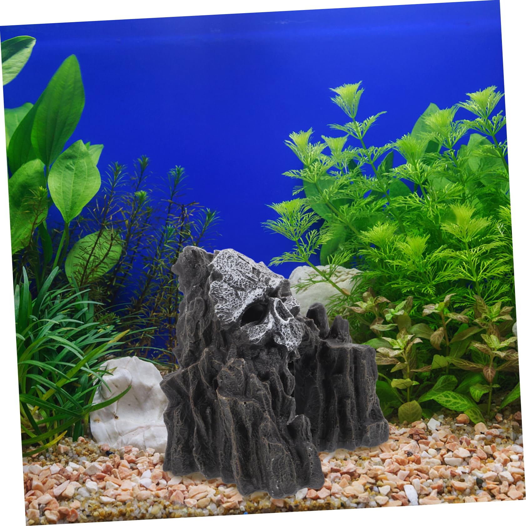 BESPORTBLE Lot De 2 Statues De Grotte Artificielles pour Aquarium Figurines Décoratives pour Aquarium Grotte sous-Marine Décoration De Grotte